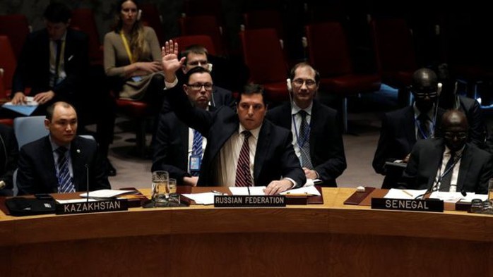 
Nga phủ quyết nghị quyết trừng phạt Syria. Ảnh: Reuters
