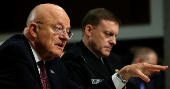 
Ông James Clapper, Giám đốc Cơ quan Tình báo quốc gia Mỹ, điều trần trước Thượng viện ngày 5-1. Ảnh: REUTERS
