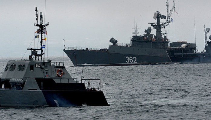 Các tàu chiến thuộc hạm đội Thái Bình Dương của Nga. Ảnh: RIA NOVOSTI