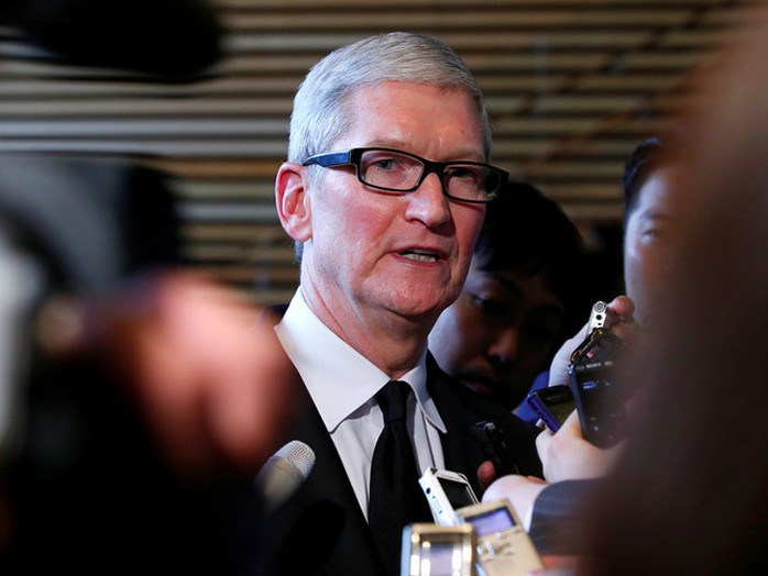 Ông Tim Cook, tổng giám đốc điều hành của hãng Apple. Ảnh: Reuters