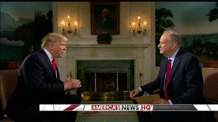 
Tổng thống Mỹ Donald Trump trong cuộc trả lời phỏng vấn với Fox News Ảnh: FOX NEWS
