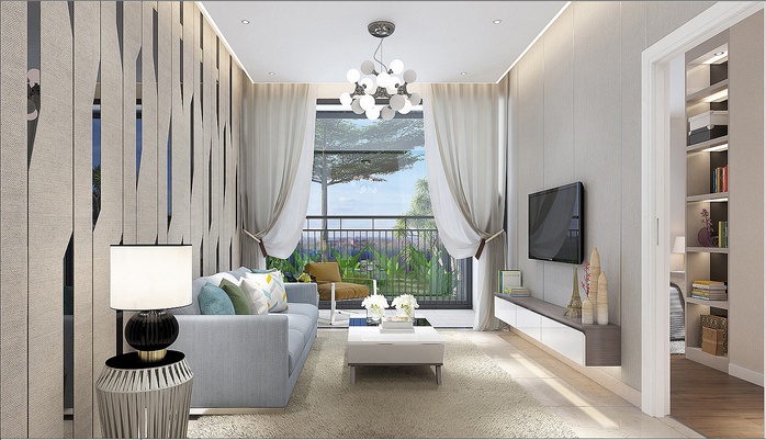 Phối cảnh nhà mẫu Luxgarden với thiết kế sang trọng, tinh tế