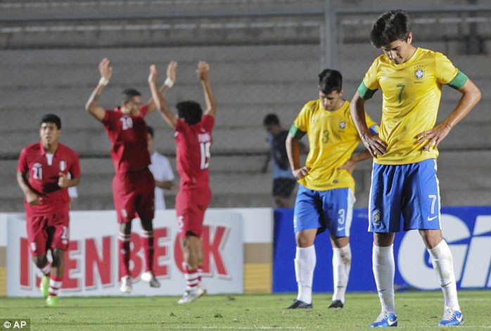 Nỗi thất vọng của U20 Brazil khi không thể giành vé dự World Cup U20, giải đấu mà họ là á quân