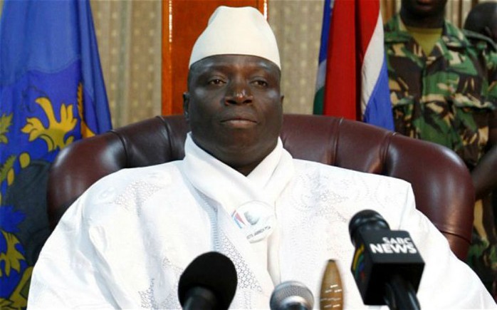 Tổng thống Gambia Yahya Jammeh tuyên bố sẽ không rút lui dù thất bại trong cuộc bầu cử ngày 1-12. Ảnh: Reuters