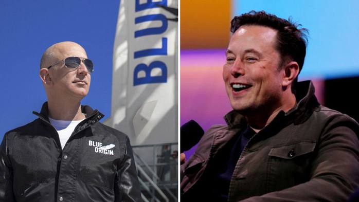 Tỉ phú Elon Musk cà khịa chua cay Jeff Bezos - Ảnh 1.