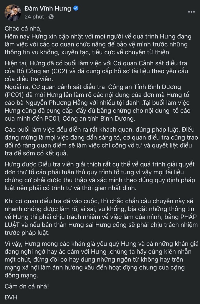 Đàm Vĩnh Hưng tiết lộ thông tin mới vụ tố cáo bà Nguyễn Phương Hằng vu khống - Ảnh 2.