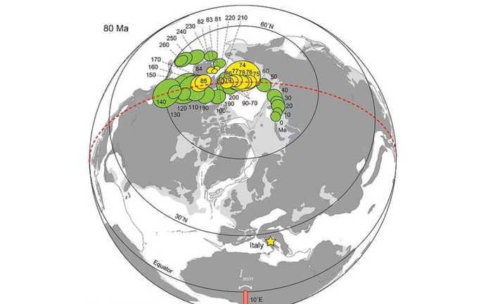Trái Đất bị tách vỏ, Cực Bắc chao đảo suốt 84 triệu năm chưa dừng lại - Ảnh 1.