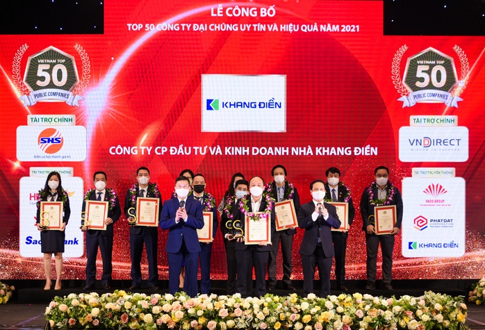 Khang Điền được vinh danh Top 50 công ty đại chúng uy tín và hiệu quả - Ảnh 1. Khang Điền được vinh danh Top 50 công ty đại chúng uy tín và hiệu quả - Ảnh 1.