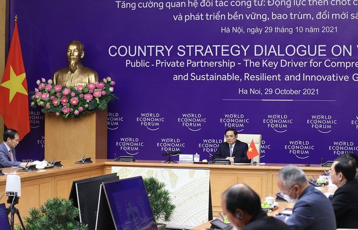 Đối thoại chiến lược đầu tiên giữa Việt Nam và WEF - Ảnh 1.