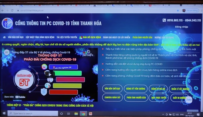 Người dân Thanh Hóa sẽ biết mọi thứ về dịch bệnh qua cổng thông tin vừa vận hành - Ảnh 2.