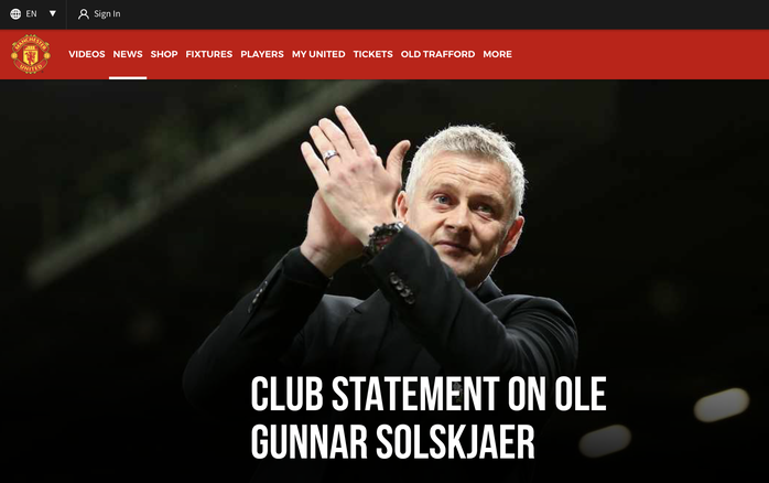 HLV Ole Gunnar Solskjaer chính thức rời Man United - Ảnh 1.