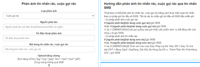 Người dùng điện thoại có thêm kênh phản ánh tin nhắn rác, cuộc gọi rác - Ảnh 1.