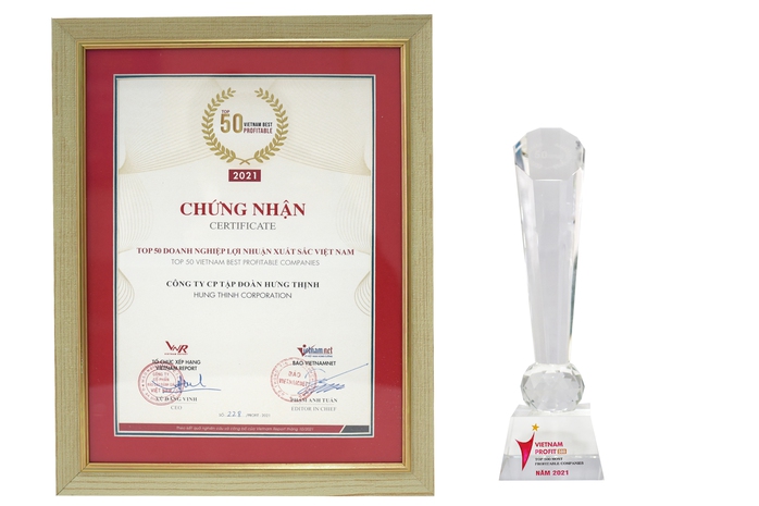 Hưng Thịnh vào top 50 doanh nghiệp lợi nhuận xuất sắc Việt Nam năm 2021 - Ảnh 2.