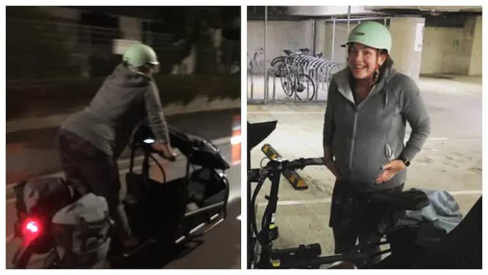 Nữ nghị sĩ New Zealand tự đạp xe đến bệnh viện sinh con - Ảnh 1.