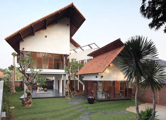 Ngôi nhà không tường, không vách ngăn được xây dựng từ vật liệu tái chế - Ảnh 1.