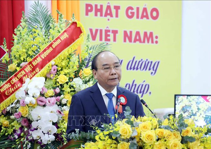 Chủ tịch nước Nguyễn Xuân Phúc dự Đại lễ kỷ niệm 40 năm thành lập Giáo hội Phật giáo - Ảnh 2.