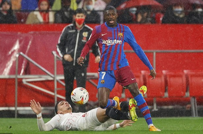 Alba bị ném bóng vào mặt, Barcelona không hạ nổi chủ nhà Sevilla - Ảnh 6.