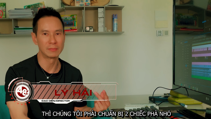 CLIP: Cảnh rượt đuổi, cháy trên sông tiêu tốn 3 tỉ đồng của Lý Hải - Ảnh 1.