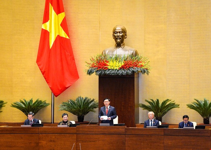 Tân Chủ tịch Quốc hội Vương Đình Huệ bắt đầu điều hành kỳ họp thứ 11 Quốc hội khóa XIV - Ảnh 3.