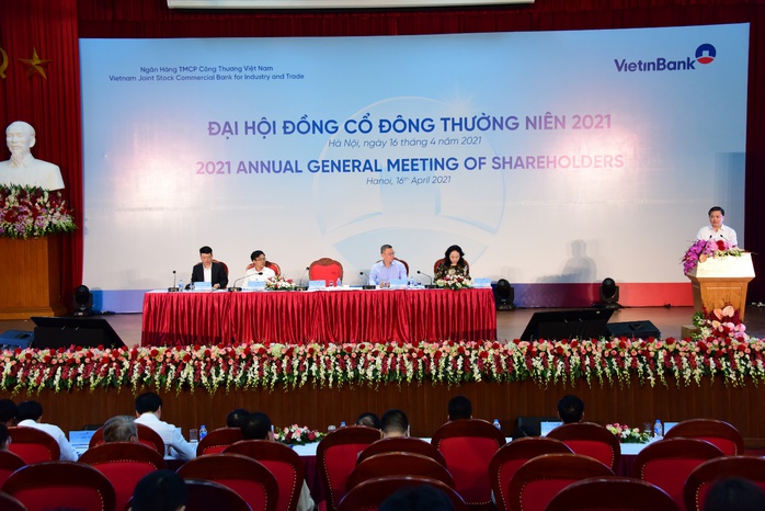VietinBank: Chia cổ tức hơn 8.400 tỉ đồng tại Đại Hội đồng cổ đông - Ảnh 1. VietinBank: Chia cổ tức hơn 8.400 tỉ đồng tại Đại Hội đồng cổ đông - Ảnh 1.