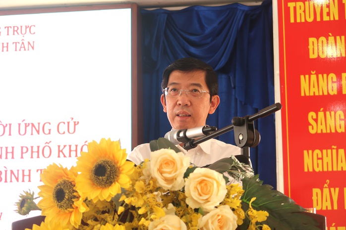 Tiếp xúc ứng cử viên HĐND TP HCM, cử tri quận Bình Tân bức xúc tiếng ồn, chợ tự phát - Ảnh 2.