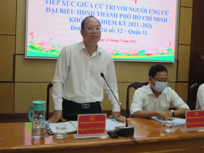 Cam kết mạnh mẽ của ông Nguyễn Hồ Hải trước cử tri quận 11, TP HCM - Ảnh 1.