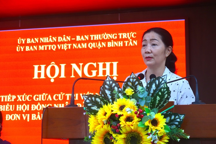 Cử tri quận Bình Tân mong muốn có giải pháp xử lý triệt để tín dụng đen, ngập nước - Ảnh 1.