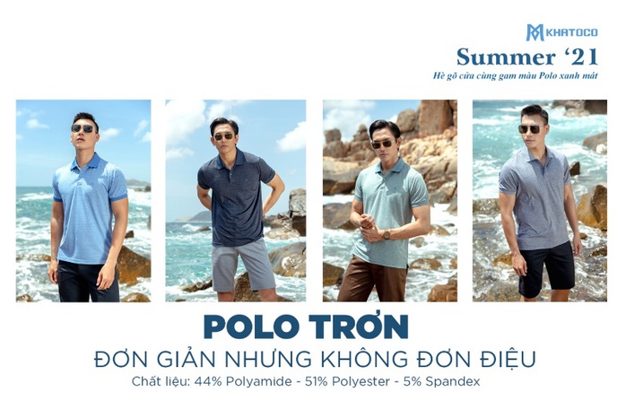 Polo Khatoco - Những sắc màu mùa hè - Ảnh 2. Polo Khatoco - Những sắc màu mùa hè - Ảnh 2.