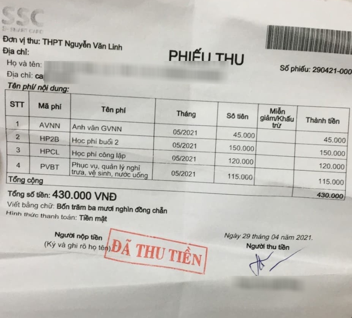 Nghỉ học vì dịch bệnh, trường vẫn thu học phí!? - Ảnh 1.