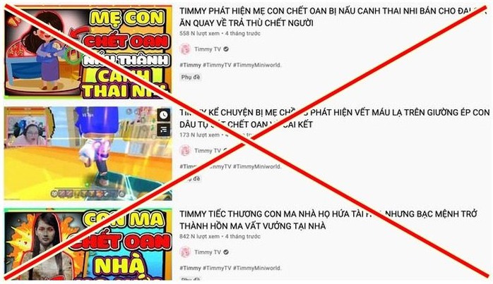 Sẽ xử lý kênh YouTube Timmy TV vì đưa nội dung về ác quỷ, Kumanthong… - Ảnh 1.