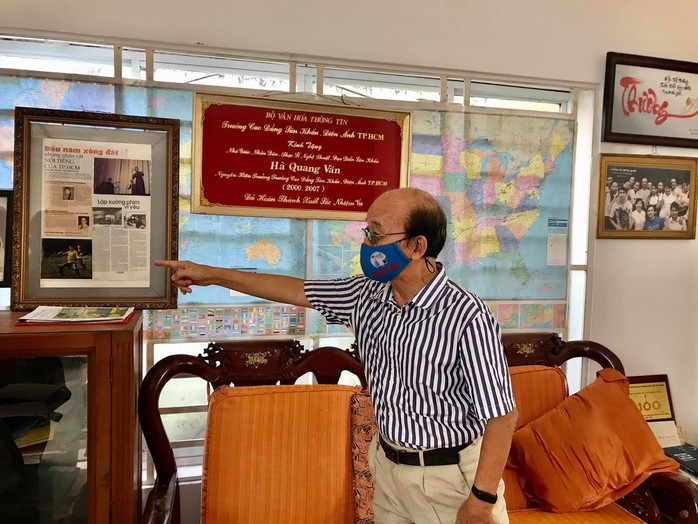 Chương trình Mai Vàng nhân ái thăm Nhà giáo Nhân dân Hà Quang Văn và nhạc sĩ Phùng Trọng - Ảnh 2.