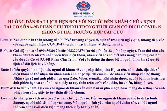 Bệnh viện K Trung ương chính thức gỡ phong toả, đón người bệnh tại 2 cơ sở - Ảnh 1.