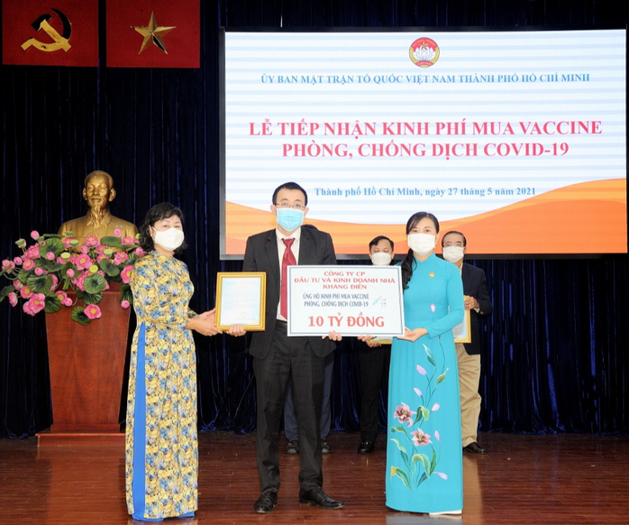 Khang Điền ủng hộ 20 tỷ đồng mua vaccine phòng chống dịch Covid-19 - Ảnh 2. Khang Điền ủng hộ 20 tỷ đồng mua vaccine phòng chống dịch Covid-19 - Ảnh 2.