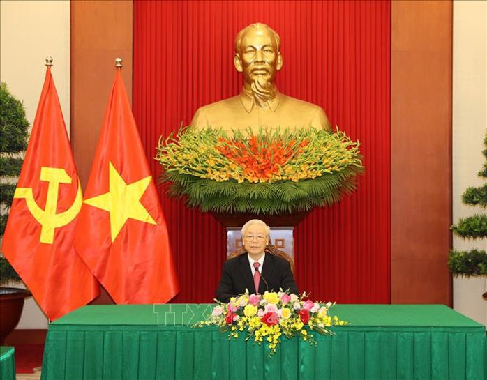 Tổng Bí thư Nguyễn Phú Trọng điện đàm với Bí thư thứ nhất Đảng Cộng sản Cuba - Ảnh 1.