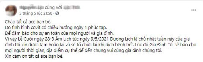 Nhiều đám cưới ở TP HCM dời ngày tổ chức - Ảnh 2.