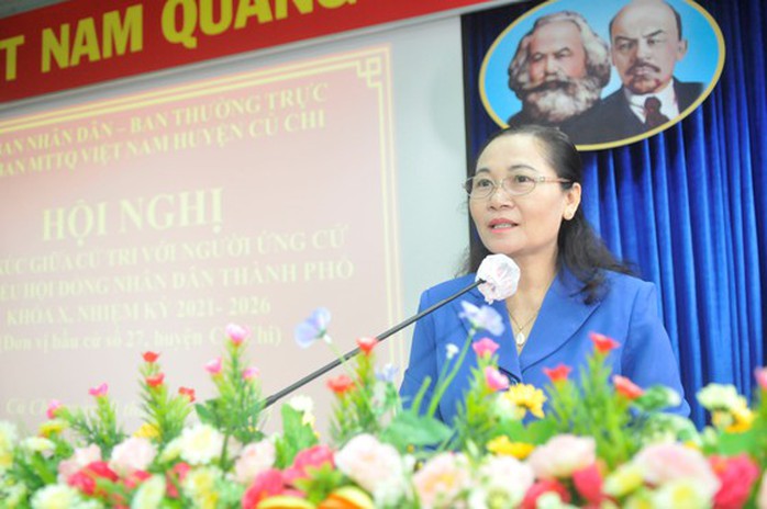 TP HCM: Ứng cử viên Nguyễn Thị Lệ tiếp xúc cử tri huyện Củ Chi - Ảnh 1.