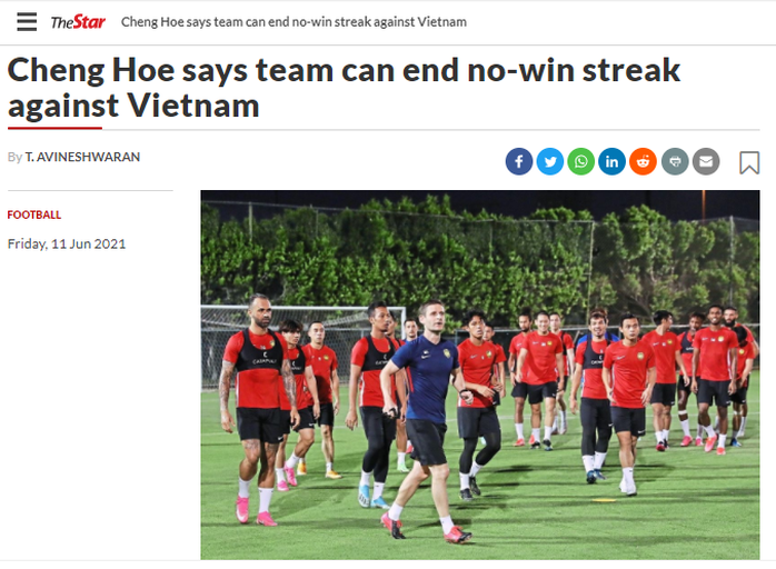 Báo chí thể thao Malaysia viết gì trước trận chạm trán tuyển Việt Nam? - Ảnh 2.