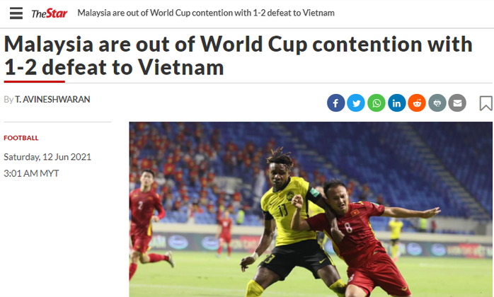 Báo chí Thái Lan, Malaysia ấn tượng với chiến thắng của tuyển Việt Nam - Ảnh 1.