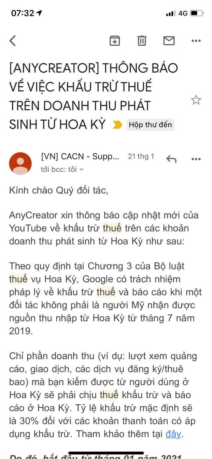 YouTuber ở Việt Nam bị đánh thuế tại Mỹ - Ảnh 1.