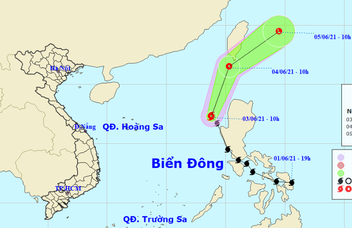 Bão số 1 giật cấp 10 trên biển Đông - Ảnh 1.