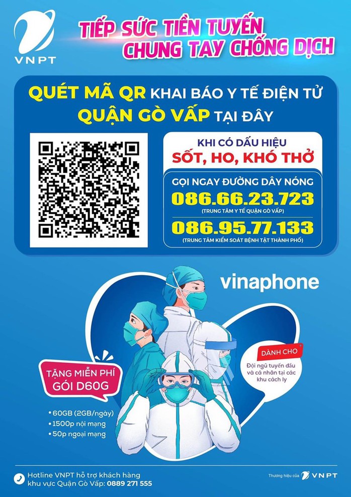 TP HCM: Tiếp tục triển khai khai báo y tế điện tử để người dân thuận lợi ra, vào Gò Vấp - Ảnh 1.