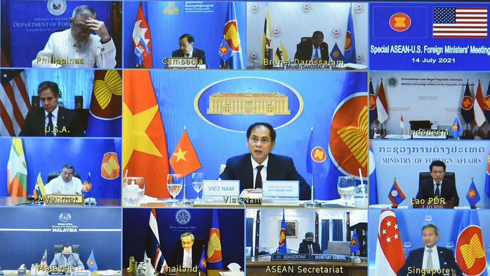 Hội nghị trực tuyến đặc biệt Bộ trưởng Ngoại giao ASEAN-Mỹ - Ảnh 3.