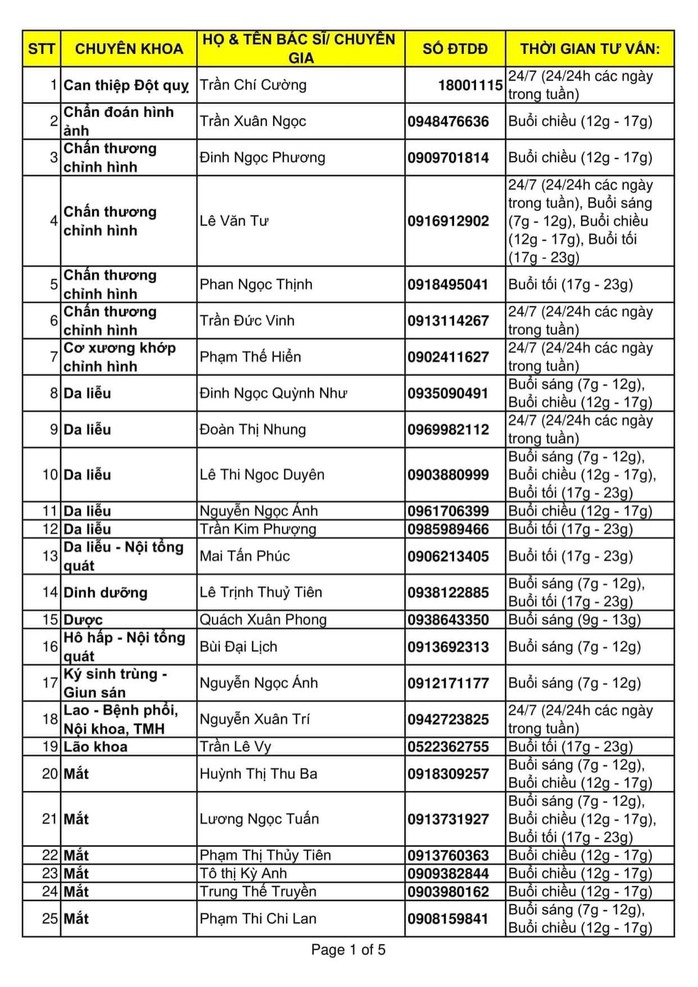 Hàng trăm bác sĩ hỗ trợ tư vấn cho người dân giữa đại dịch Covid-19 - Ảnh 1.