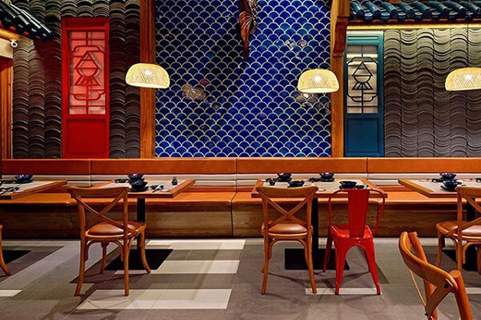 Ứng dụng của gạch vảy cá trong trang trí nội ngoại thất - Ảnh 6. Ứng dụng của gạch vảy cá trong trang trí nội ngoại thất - Ảnh 6.