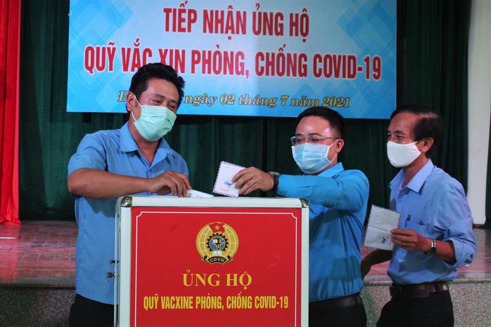 Đà Nẵng: Ủng hộ hơn 2,6 tỉ đồng cho quỹ vắc-xin công nhân - Ảnh 3.