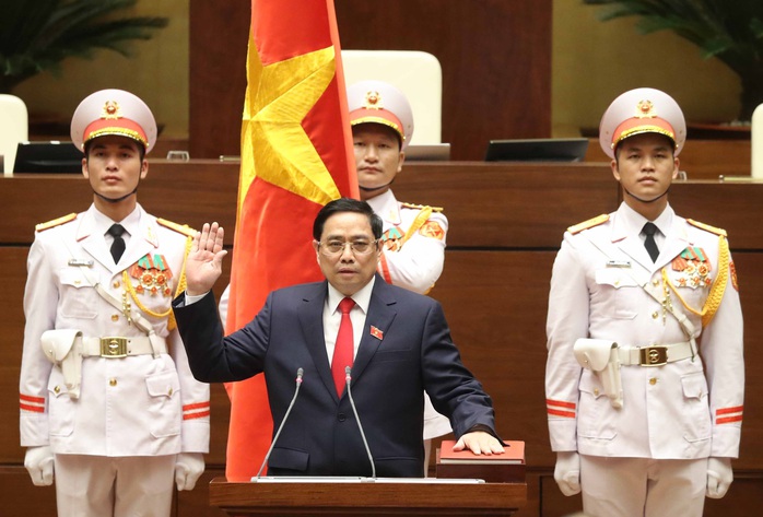 CLIP: Thủ tướng Phạm Minh Chính tuyên thệ nhậm chức - Ảnh 2.