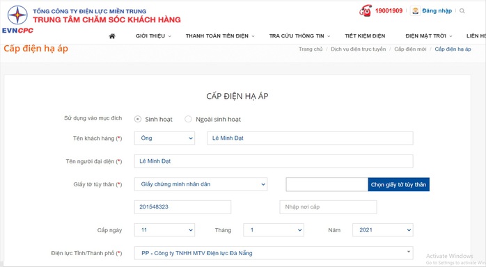EVNCPC: Hoàn thành hồ sơ cấp điện mới trong 1 ngày - Ảnh 1.
