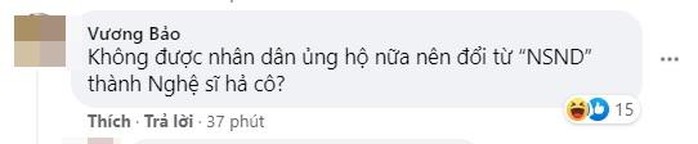 Fanpage gỡ danh hiệu NSND, Hồng Vân bị tước danh hiệu sau hàng loạt điều tiếng? - Ảnh 3.