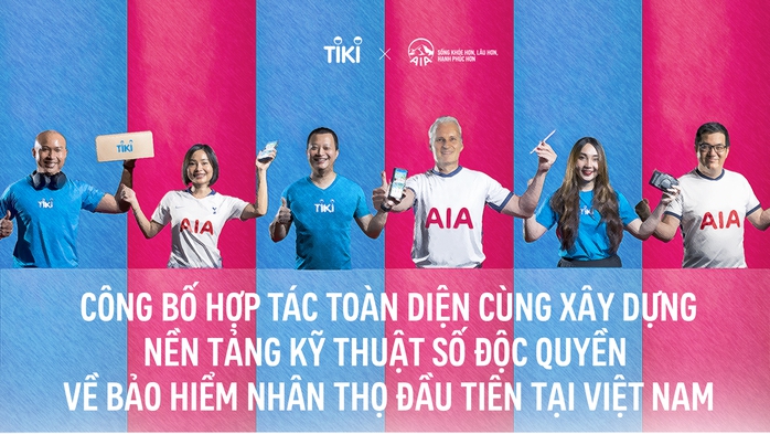 AIA Việt Nam và Tiki hợp tác xây dựng nền tảng kỹ thuật số về bảo hiểm nhân thọ - Ảnh 1. AIA Việt Nam và Tiki hợp tác xây dựng nền tảng kỹ thuật số về bảo hiểm nhân thọ - Ảnh 1.