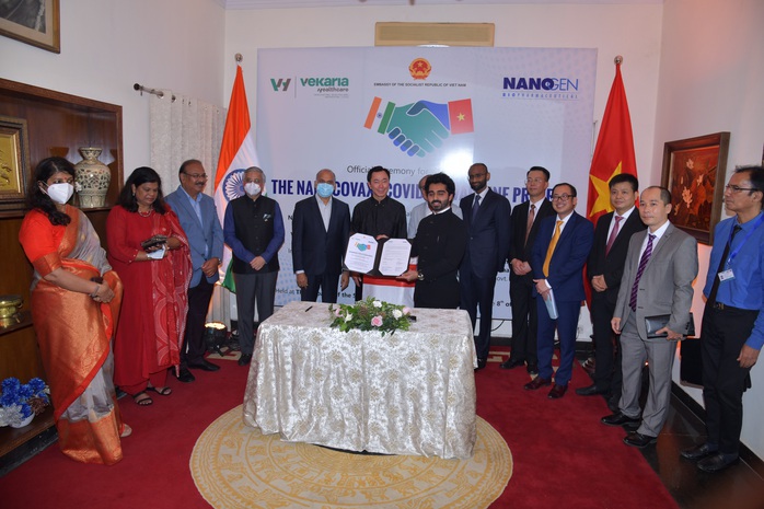 Nanogen bắt tay doanh nghiệp dược Ấn Độ sản xuất, phân phối Nanocovax - Ảnh 1.